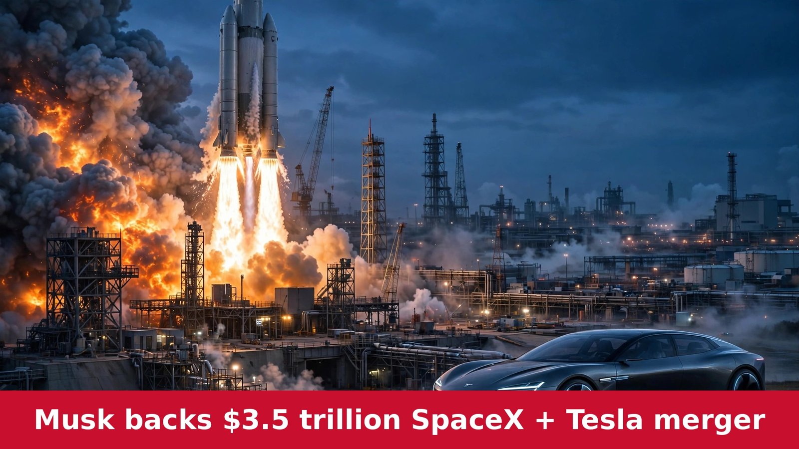 Elon Musk Wants to Merge SpaceX and Tesla Into a $3.5 Trillion Monster — Biggest Merger in History