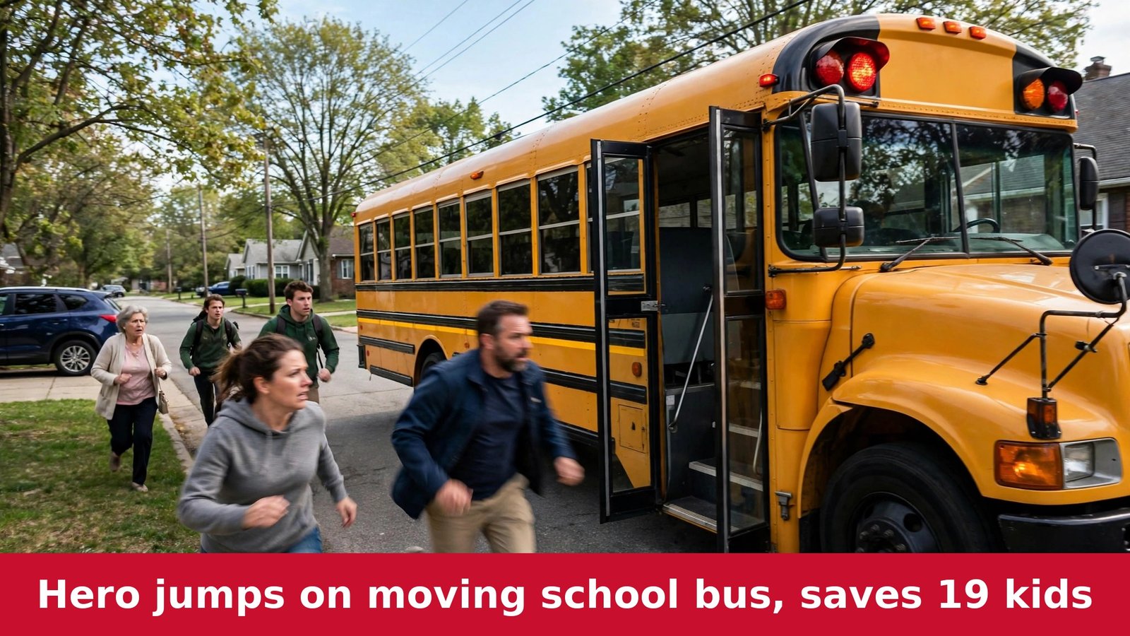 He Saw the Bus Driver “Seizing Up” — Then a 27-Year-Old Leapt Onto a Moving School Bus and Saved 19 Kids