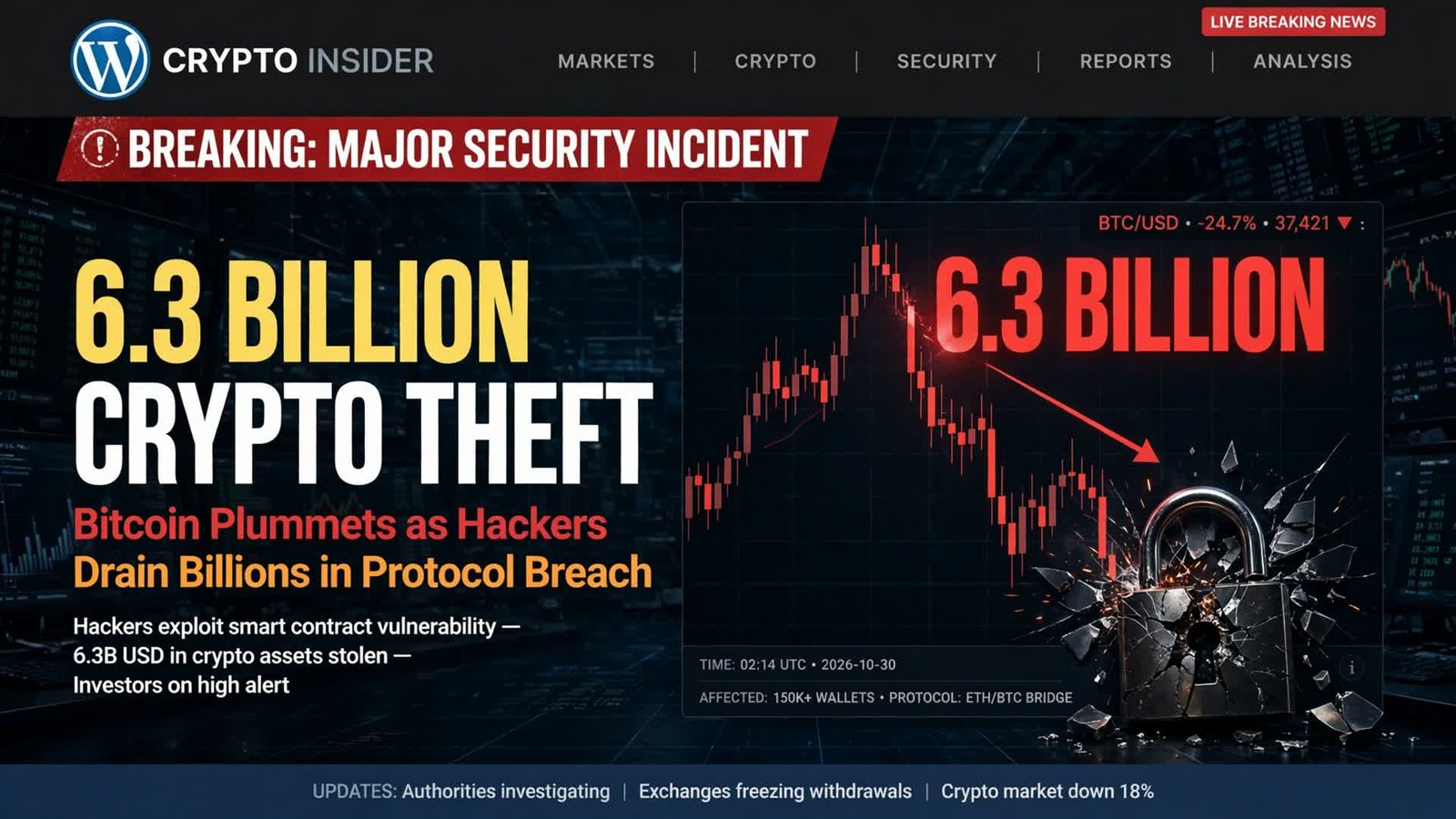 Largest Crypto Theft Ever, 6.3 Billion Hit At Binance, Polymarket Hit Same Day