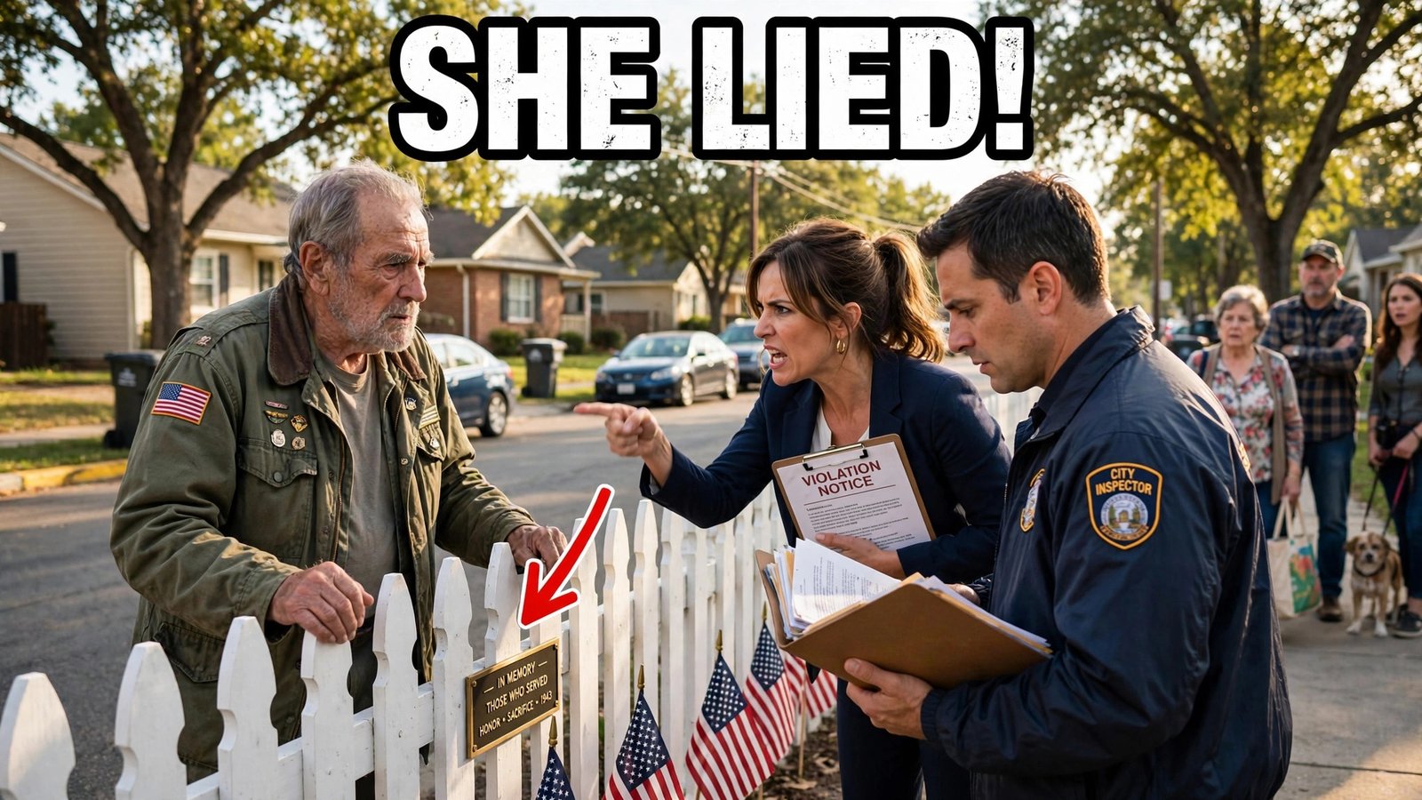 The HOA President Fined My 78-Year-Old Father $500 and Threatened to Bulldoze His Memorial Fence — Then the City Inspector Opened His Folder
