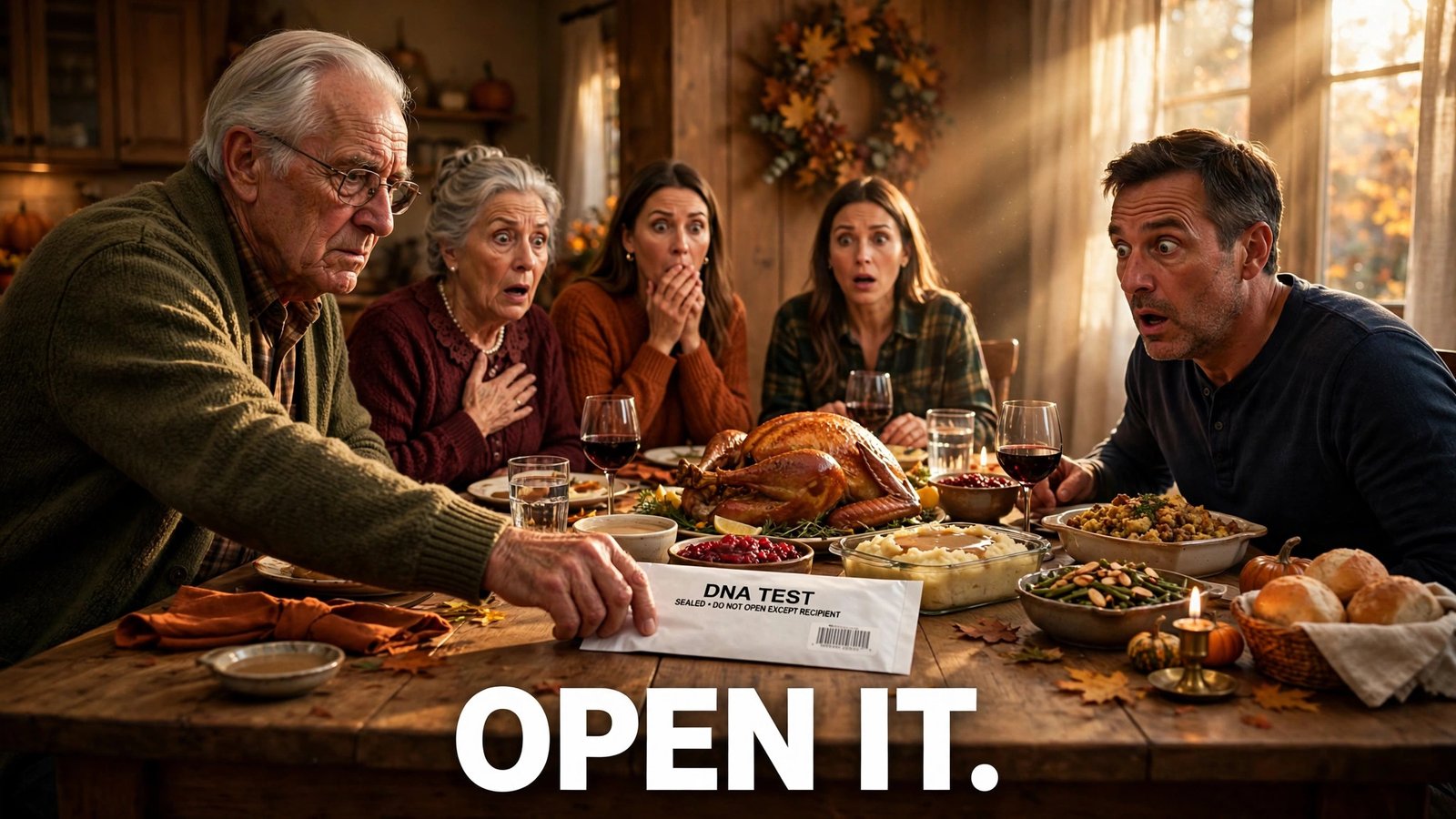 My Grandfather Slid a DNA Test Envelope Across the Thanksgiving Table and Said “Open It” — The Letter Inside Made Everyone at the Table Cry for a Very Different Reason